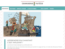 Tablet Screenshot of chansonsfutees.com